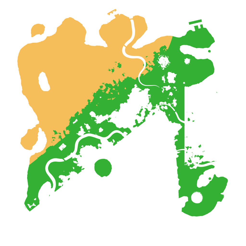 Biome Rust Map: Procedural Map, Size: 3800, Seed: 1848464