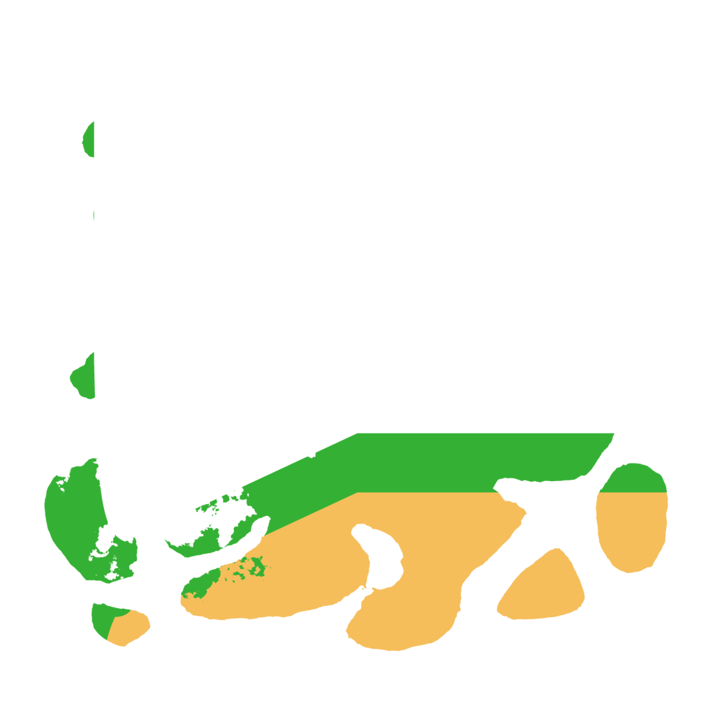 Biome Rust Map: Barren, Size: 3500, Seed: 430582122