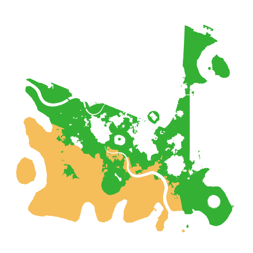 Biome Rust Map: Procedural Map, Size: 3500, Seed: 848371482