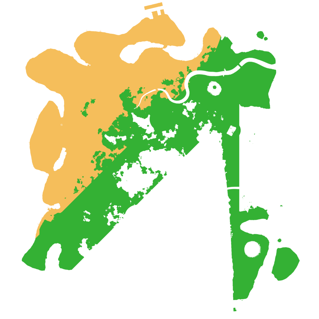 Biome Rust Map: Procedural Map, Size: 3500, Seed: 779674593