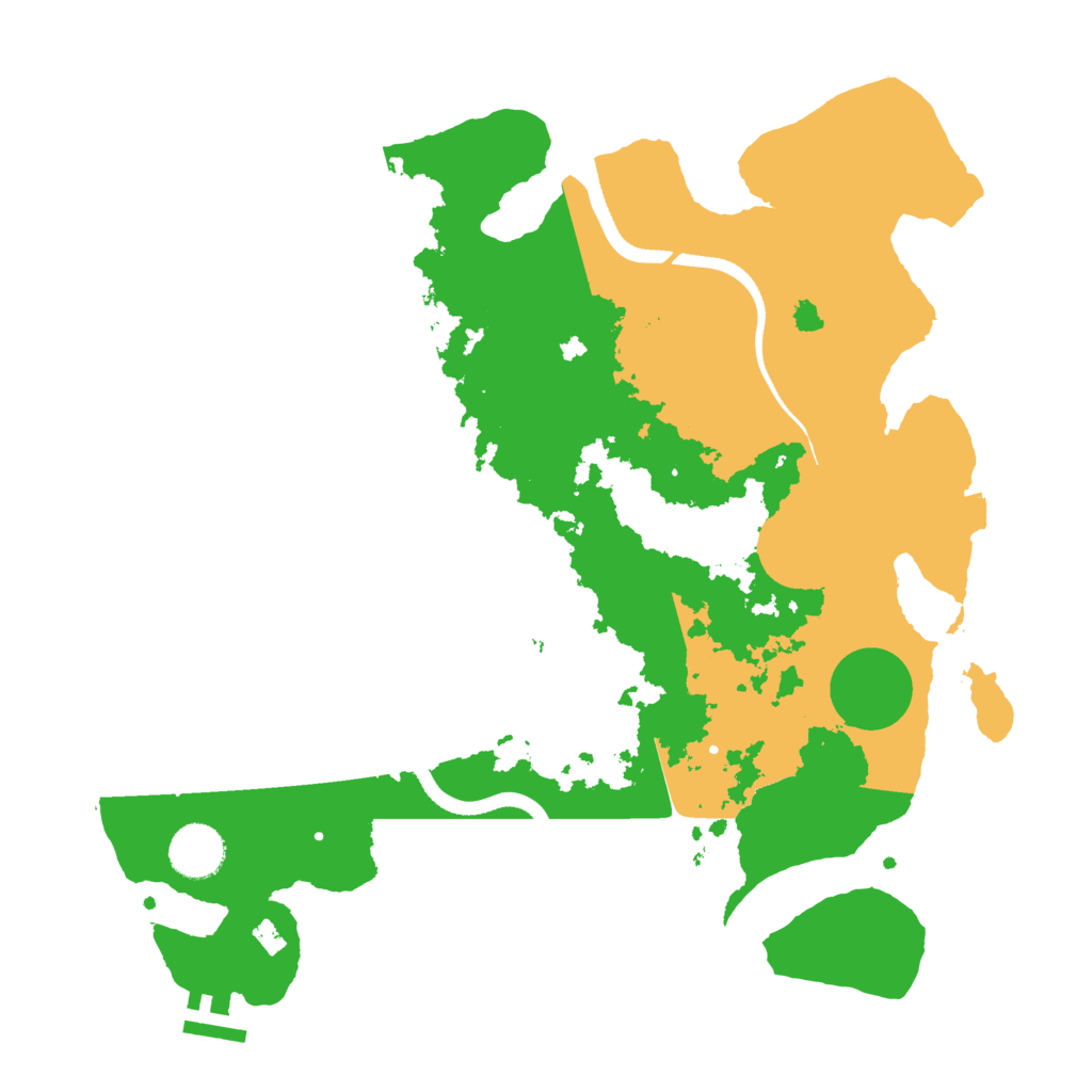 Biome Rust Map: Procedural Map, Size: 3500, Seed: 1495316352