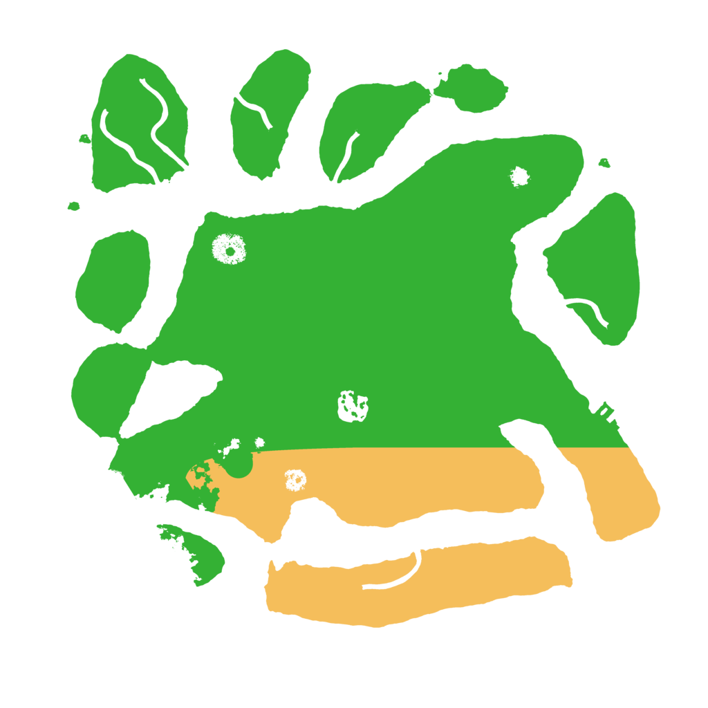 Biome Rust Map: Procedural Map, Size: 3250, Seed: 57