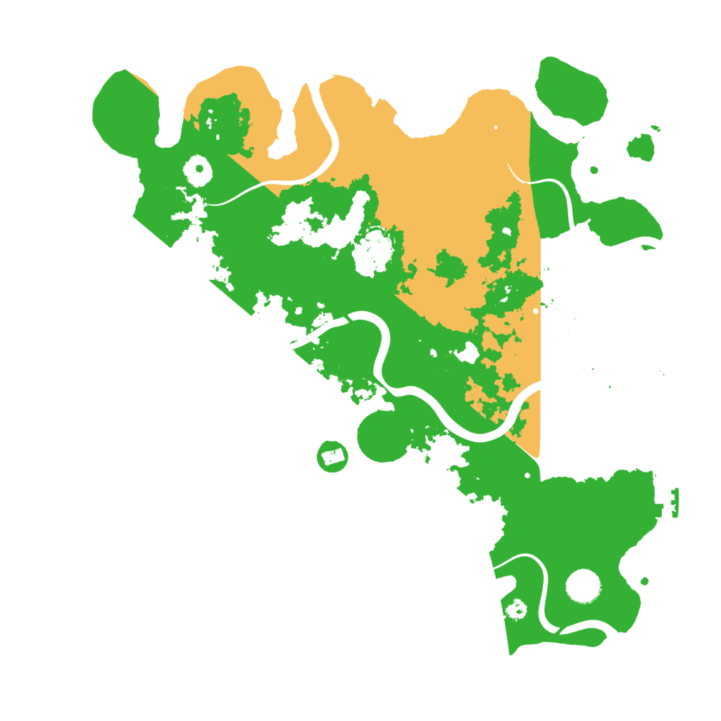 Biome Rust Map: Procedural Map, Size: 3700, Seed: 614776348