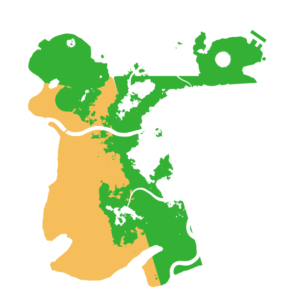 Biome Rust Map: Procedural Map, Size: 3500, Seed: 52083704
