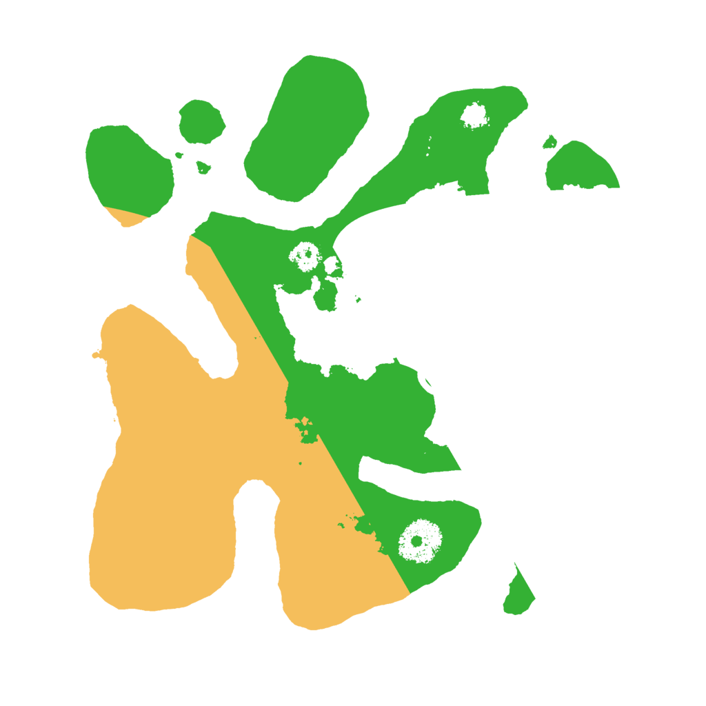 Biome Rust Map: Procedural Map, Size: 2500, Seed: 98404