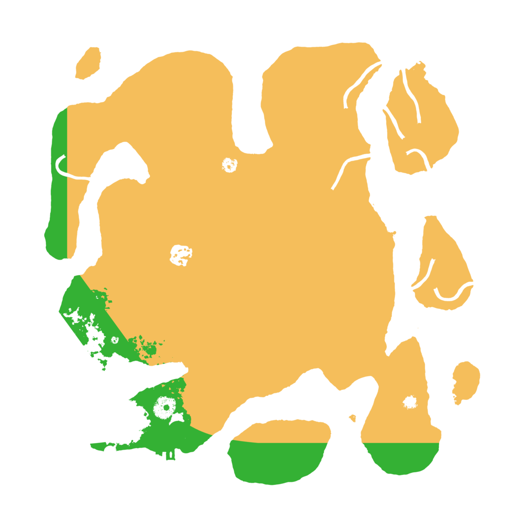 Biome Rust Map: Procedural Map, Size: 3500, Seed: 70523957