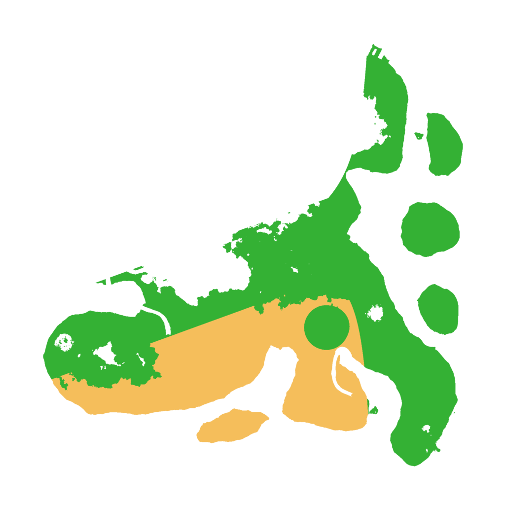 Biome Rust Map: Procedural Map, Size: 3000, Seed: 15548