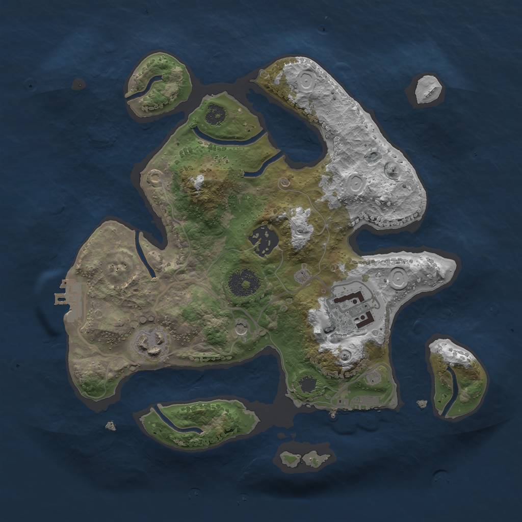 Rust Map: Procedural Map, Size: 2700, Seed: 2700, 11 Monuments