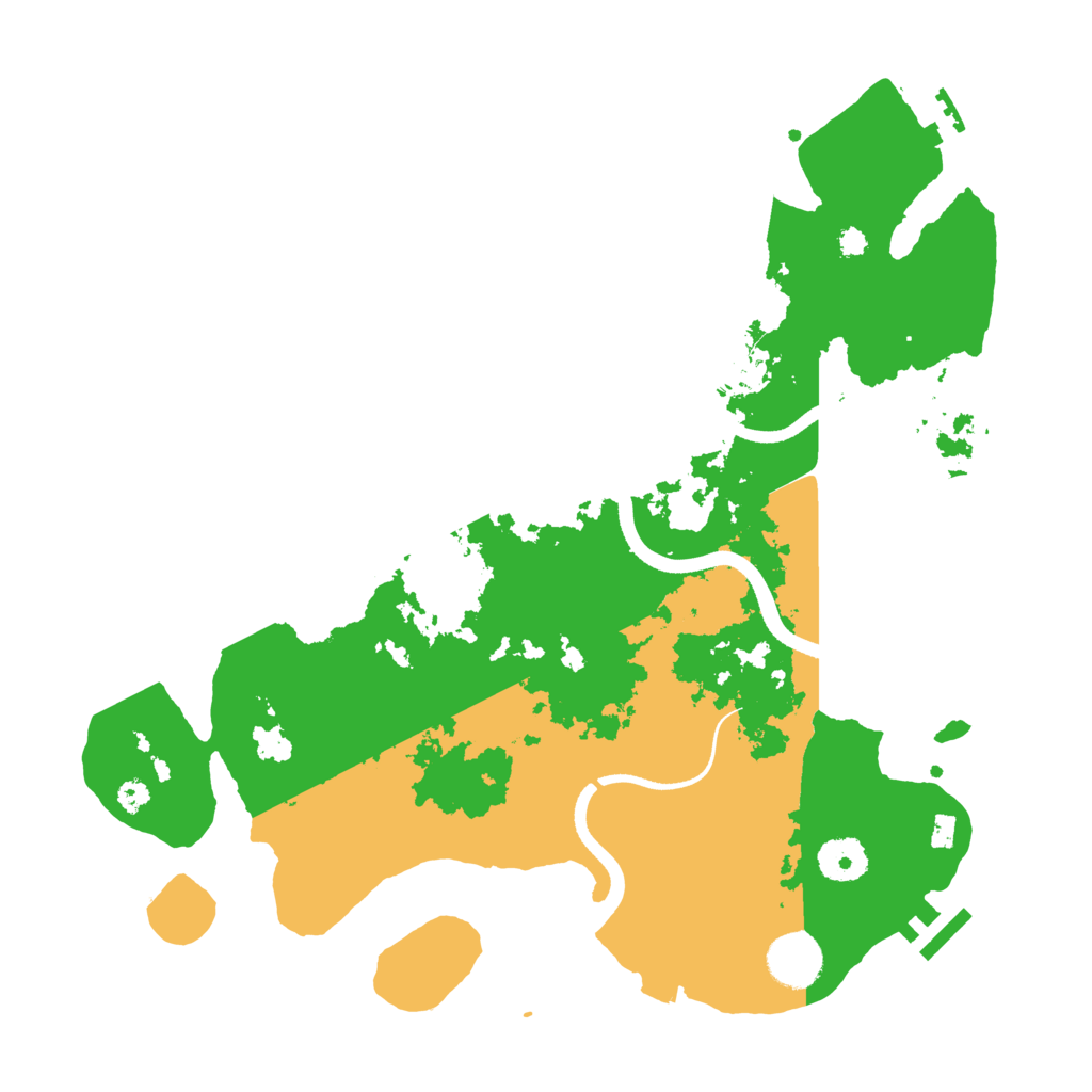 Biome Rust Map: Procedural Map, Size: 3500, Seed: 10051