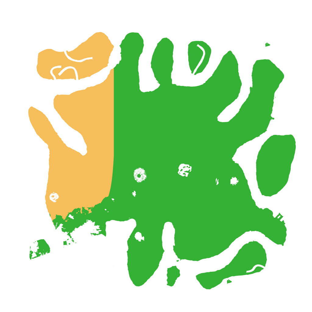 Biome Rust Map: Procedural Map, Size: 3500, Seed: 609591128