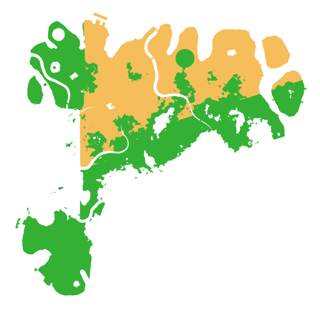 Biome Rust Map: Procedural Map, Size: 4500, Seed: 392393693