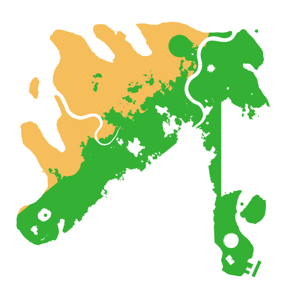 Biome Rust Map: Procedural Map, Size: 3500, Seed: 608955731