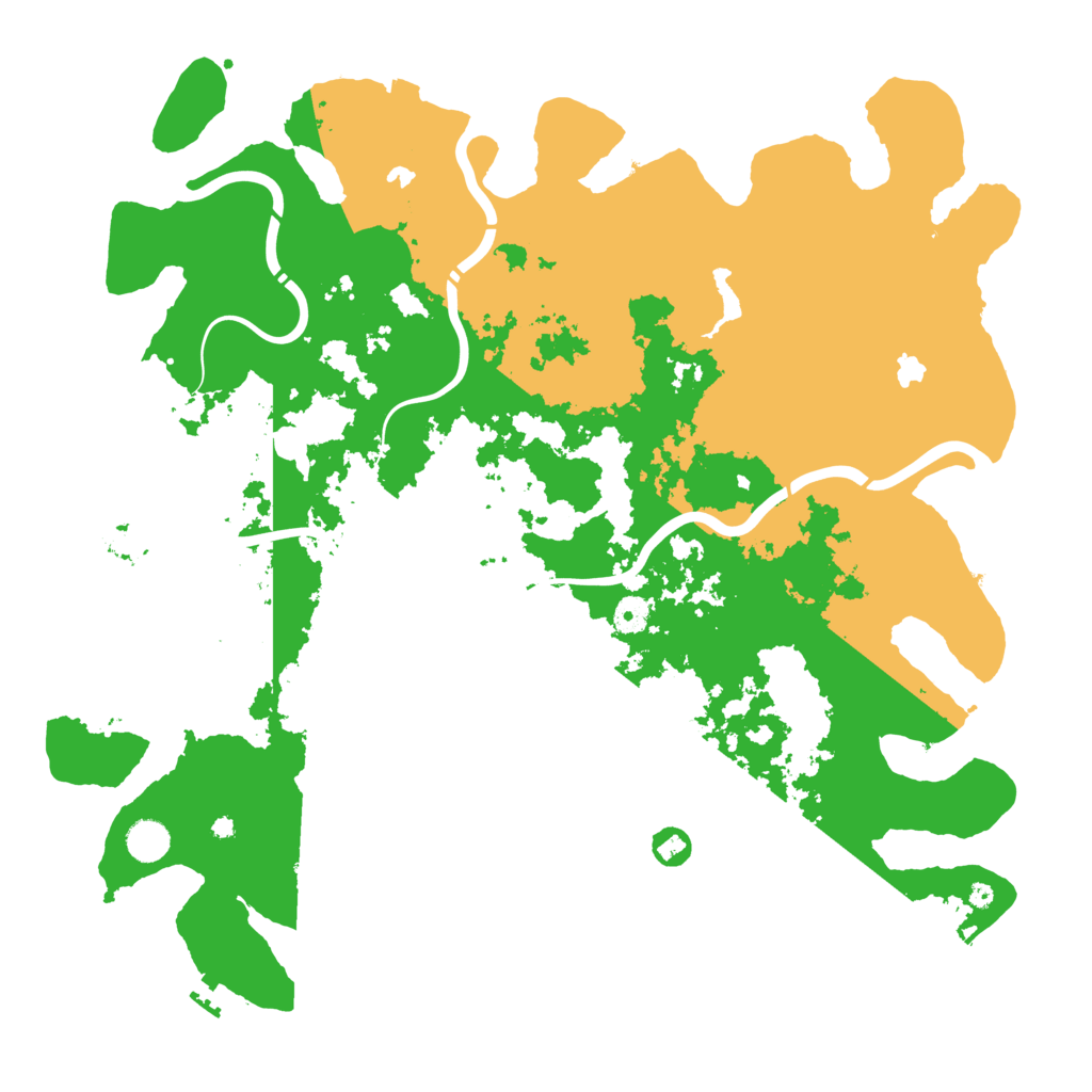 Biome Rust Map: Procedural Map, Size: 4500, Seed: 895596267
