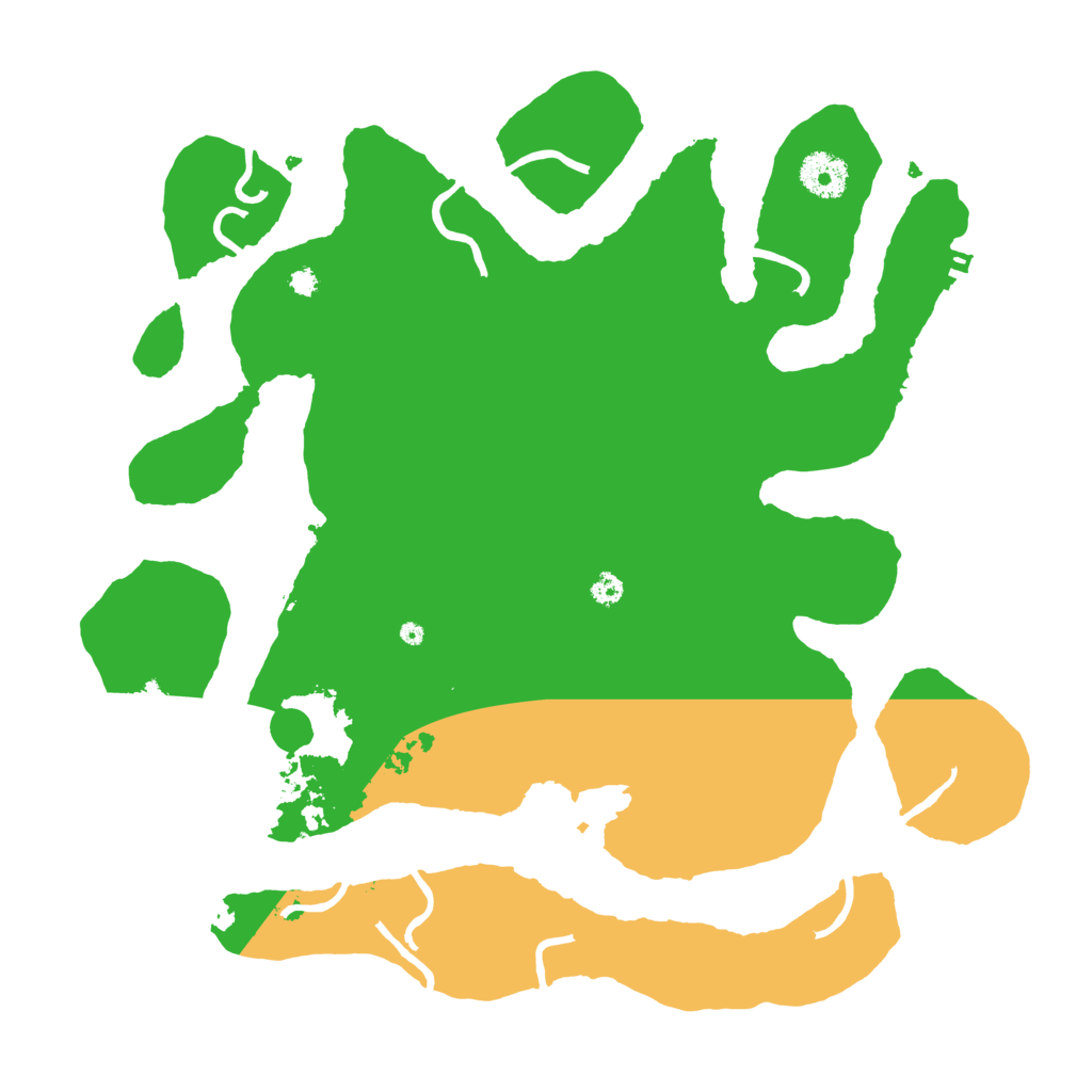 Biome Rust Map: Procedural Map, Size: 3500, Seed: 84524