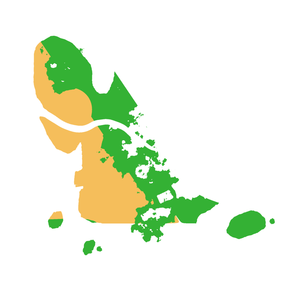 Biome Rust Map: Procedural Map, Size: 2200, Seed: 2068682045