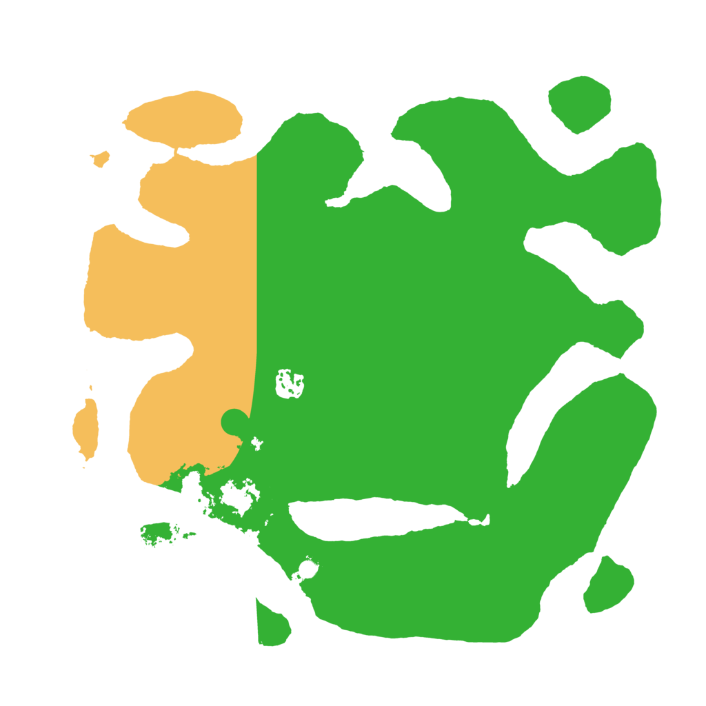 Biome Rust Map: Barren, Size: 3500, Seed: 1138912599