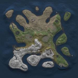 Thumbnail Rust Map: Procedural Map, Size: 3000, Seed: 892033358, 12 Monuments