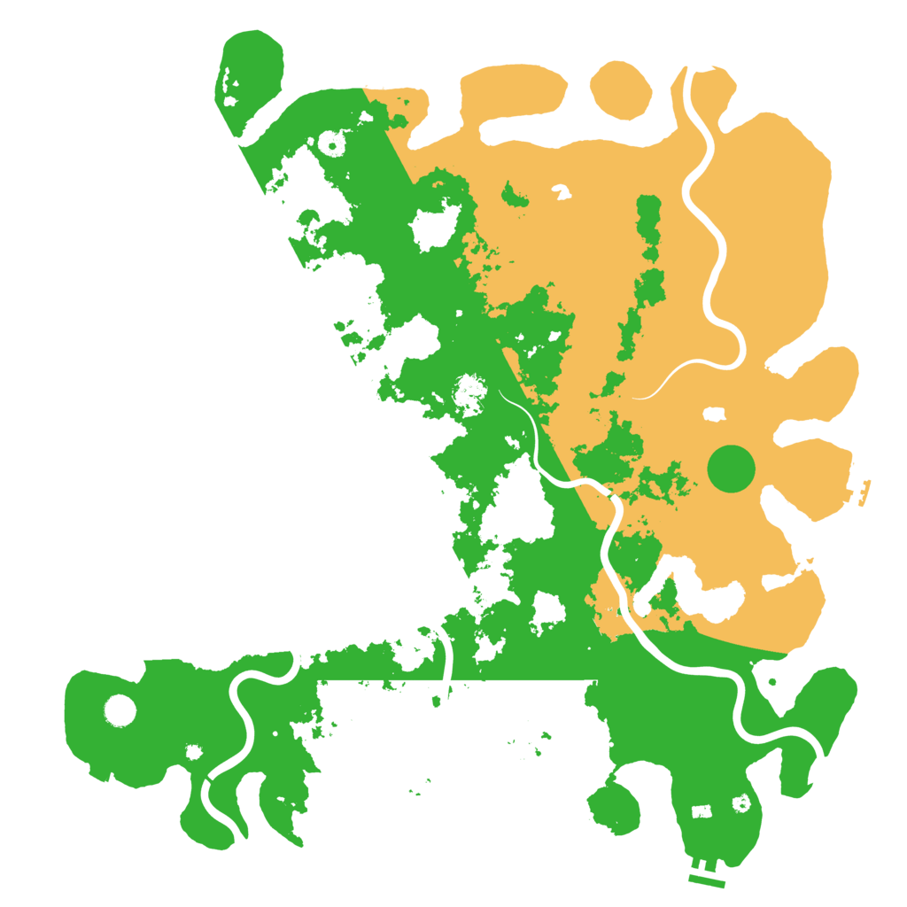 Biome Rust Map: Procedural Map, Size: 5000, Seed: 204