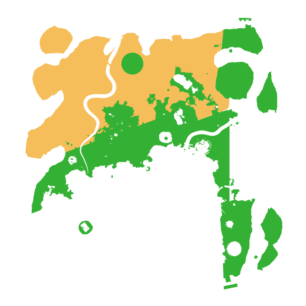 Biome Rust Map: Procedural Map, Size: 3700, Seed: 1891041096