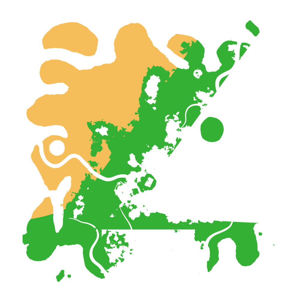 Biome Rust Map: Procedural Map, Size: 3500, Seed: 896651895