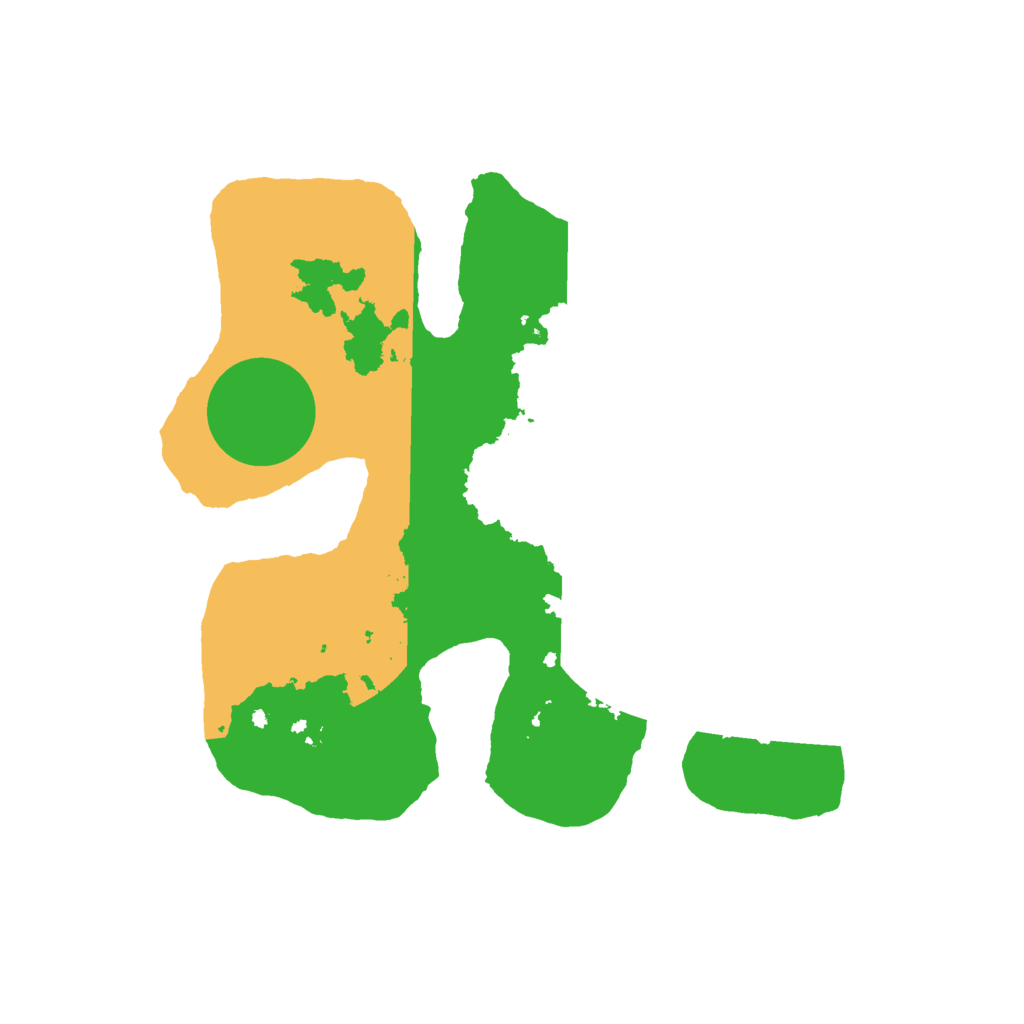 Biome Rust Map: Barren, Size: 2500, Seed: 400346