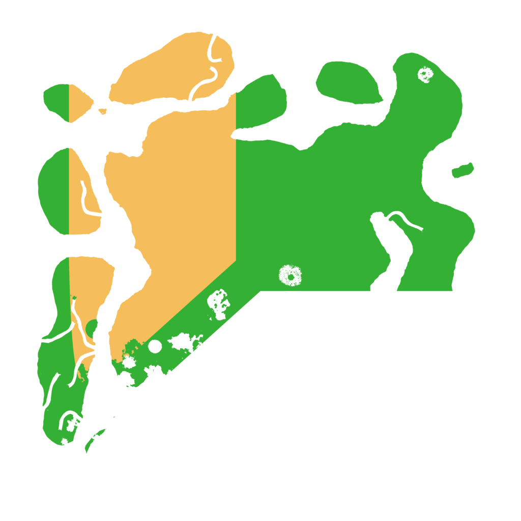 Biome Rust Map: Procedural Map, Size: 3500, Seed: 335564643