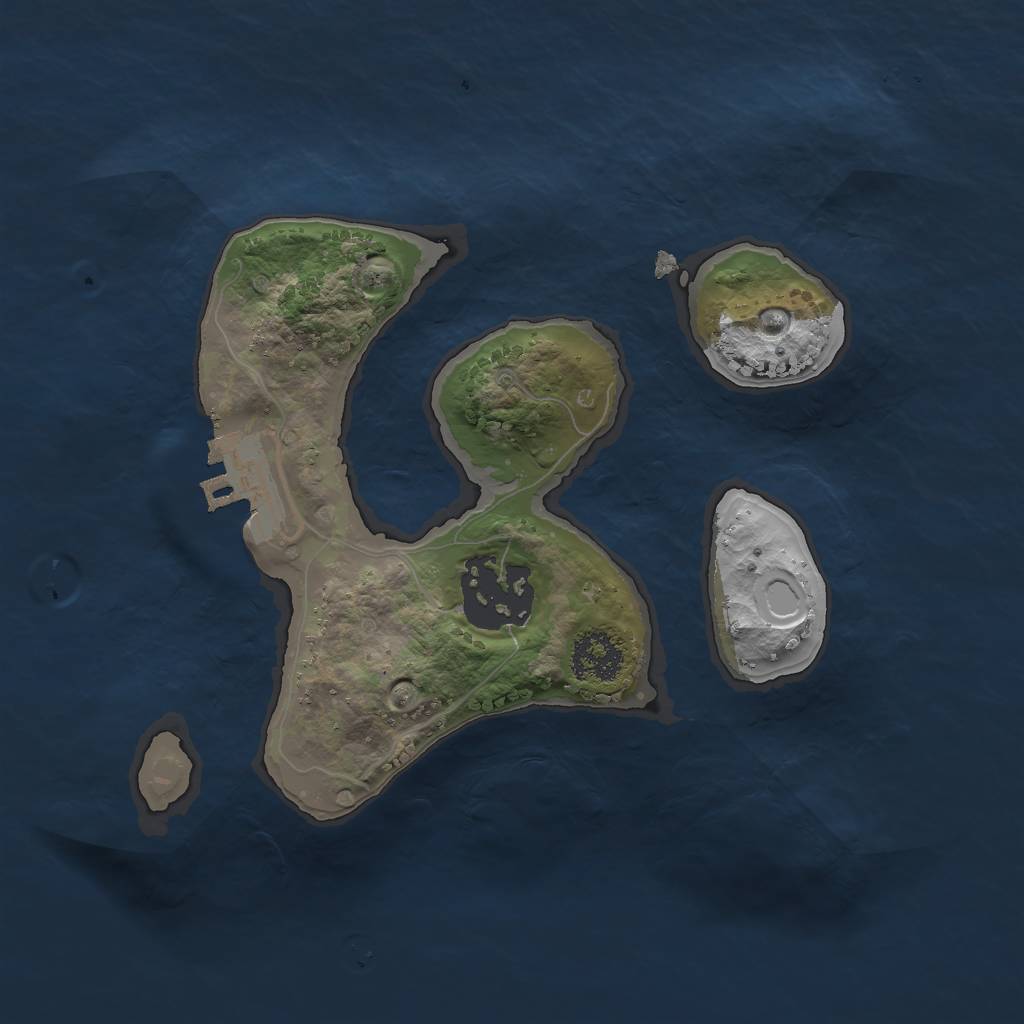 Rust Map: Procedural Map, Size: 2000, Seed: 9817941, 7 Monuments