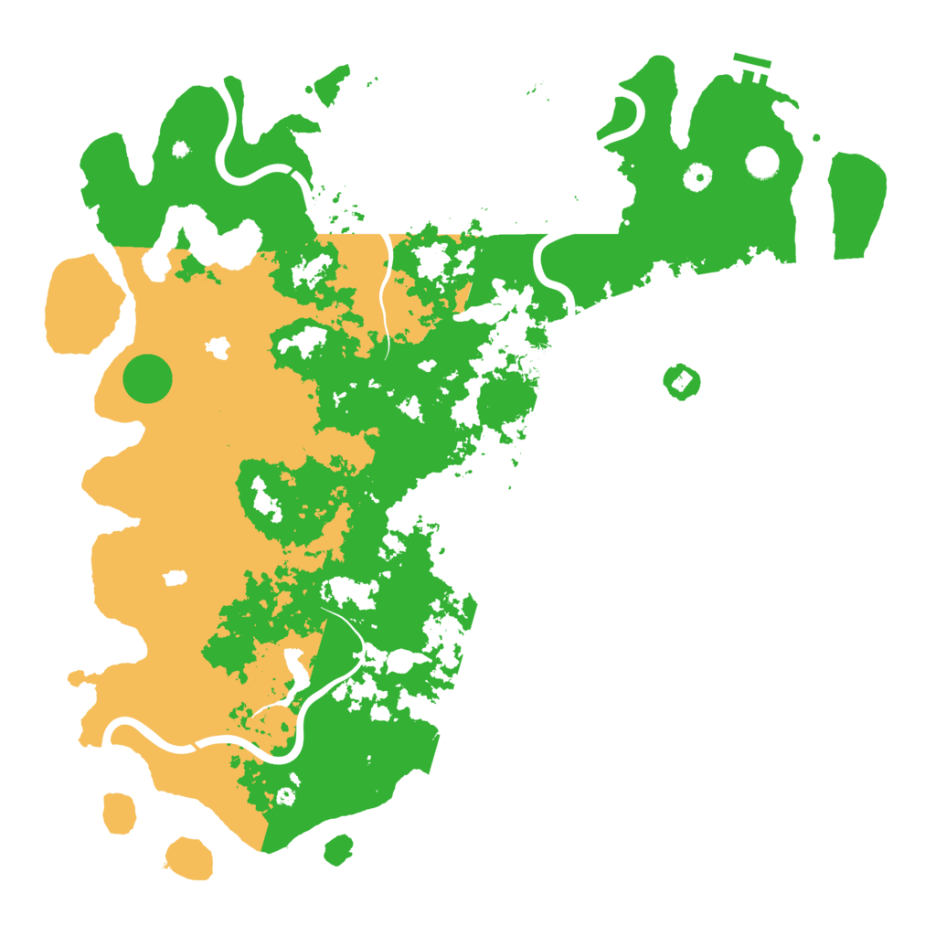 Biome Rust Map: Procedural Map, Size: 5000, Seed: 93851