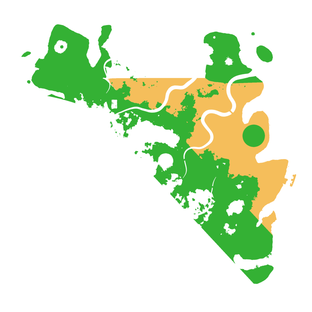 Biome Rust Map: Procedural Map, Size: 3700, Seed: 212673599