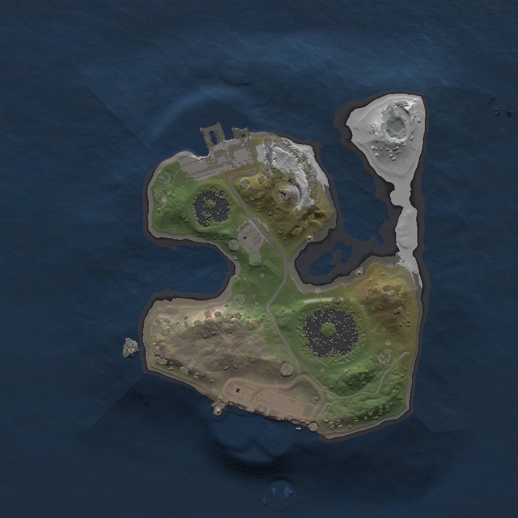 Rust Map: Procedural Map, Size: 1500, Seed: 65445151, 6 Monuments