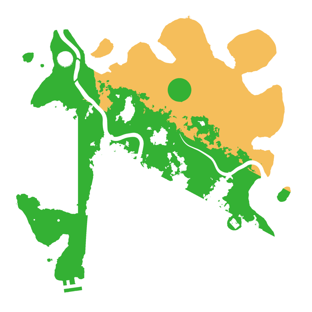 Biome Rust Map: Procedural Map, Size: 3500, Seed: 771588649