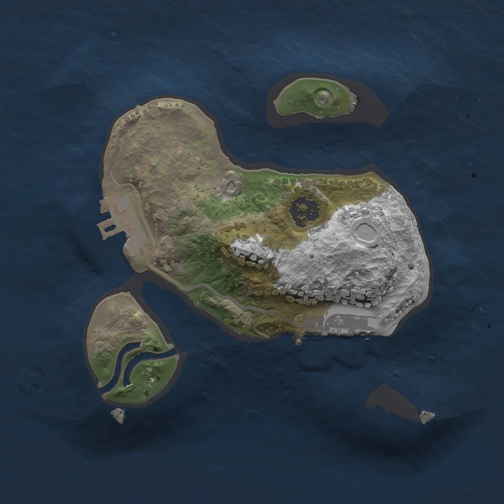 Rust Map: Procedural Map, Size: 1750, Seed: 6462631, 7 Monuments