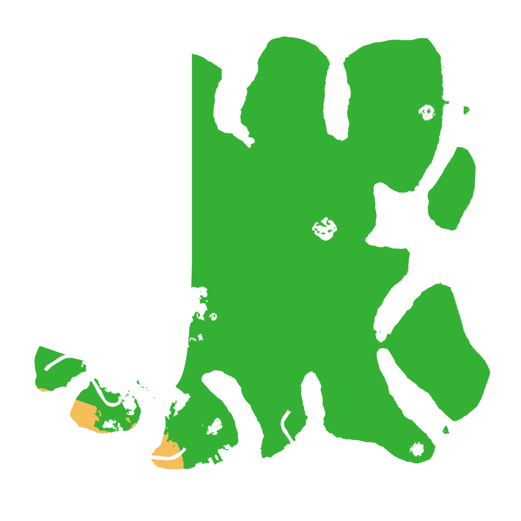 Biome Rust Map: Procedural Map, Size: 3500, Seed: 5496