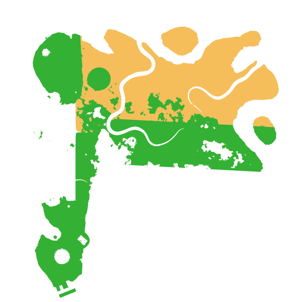 Biome Rust Map: Procedural Map, Size: 3500, Seed: 4728532