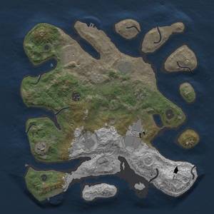 Thumbnail Rust Map: Procedural Map, Size: 3500, Seed: 4728532, 16 Monuments