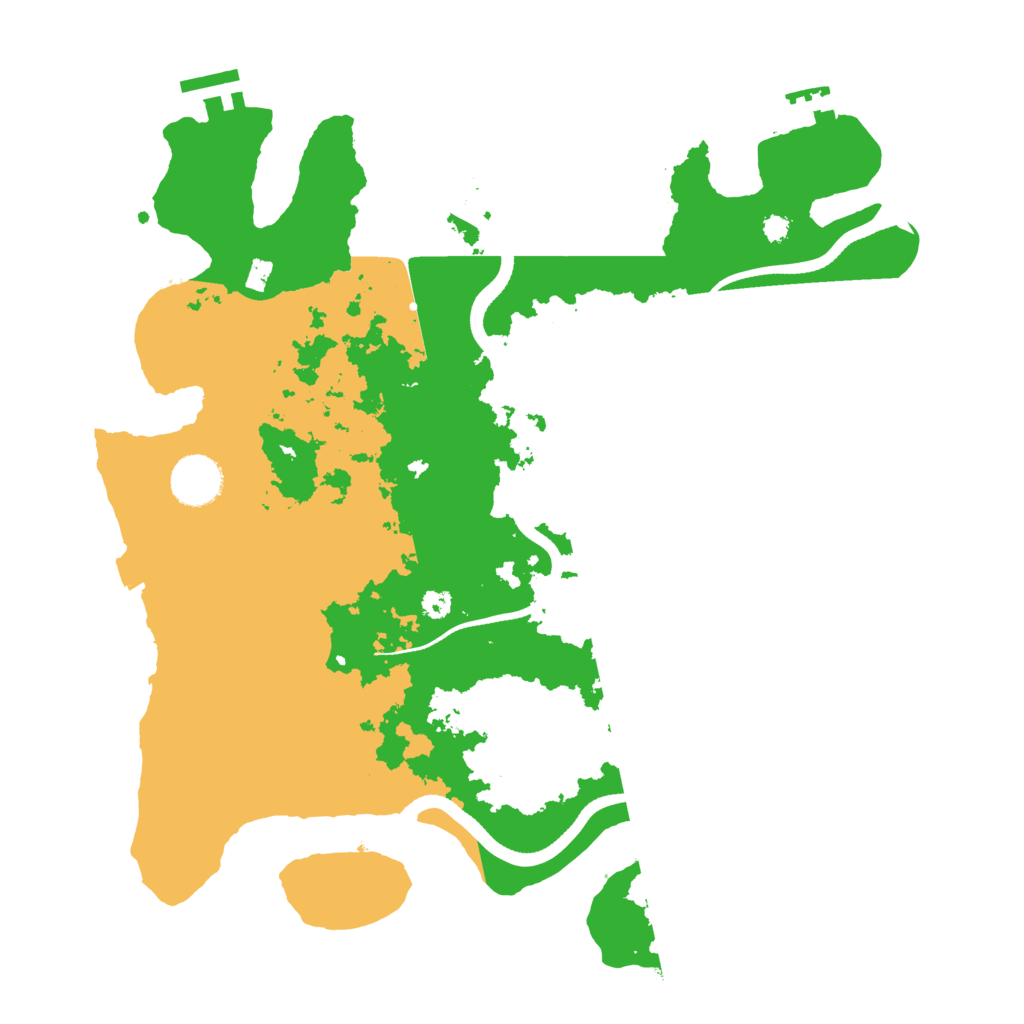 Biome Rust Map: Procedural Map, Size: 3500, Seed: 1256