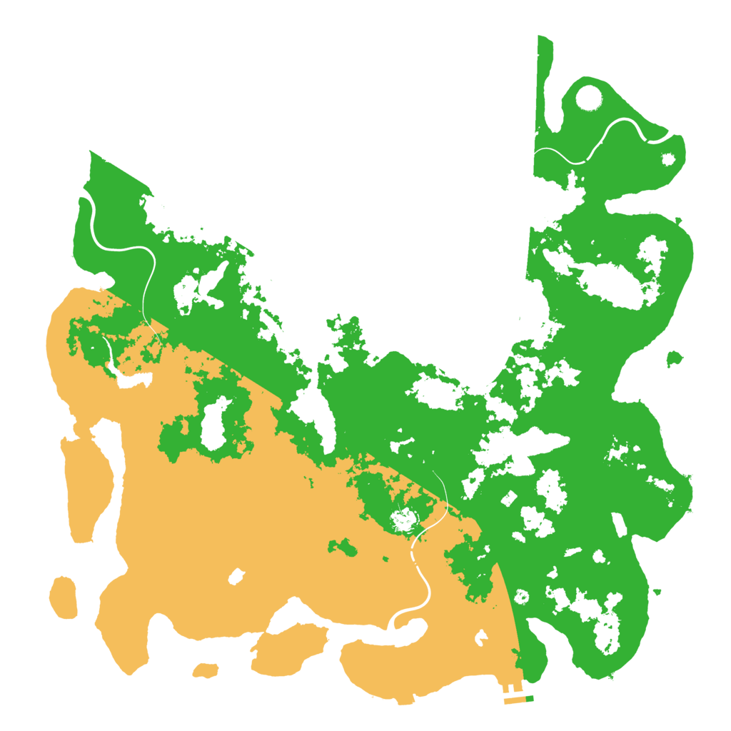 Biome Rust Map: Procedural Map, Size: 5000, Seed: 301286996
