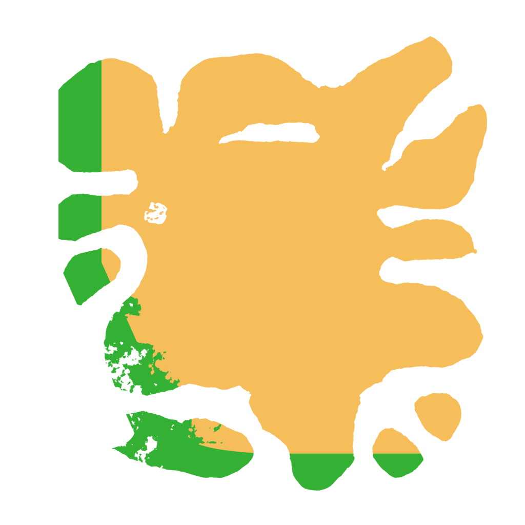 Biome Rust Map: Barren, Size: 3500, Seed: 1257466008