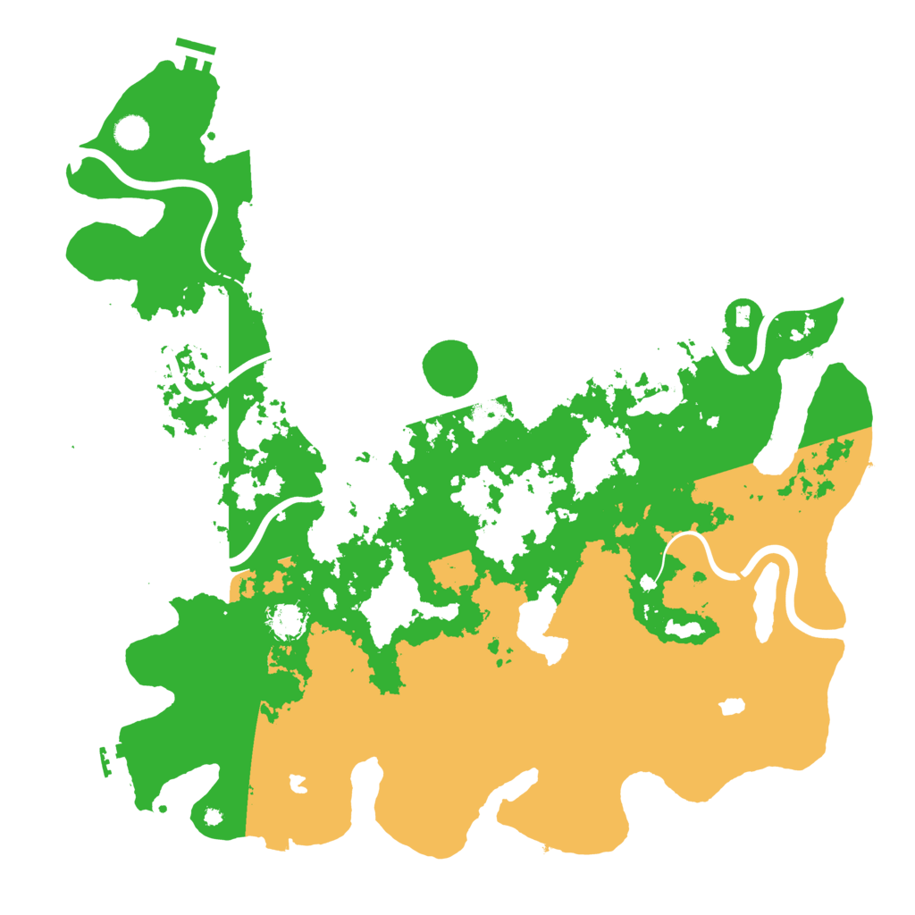 Biome Rust Map: Procedural Map, Size: 4600, Seed: 6774
