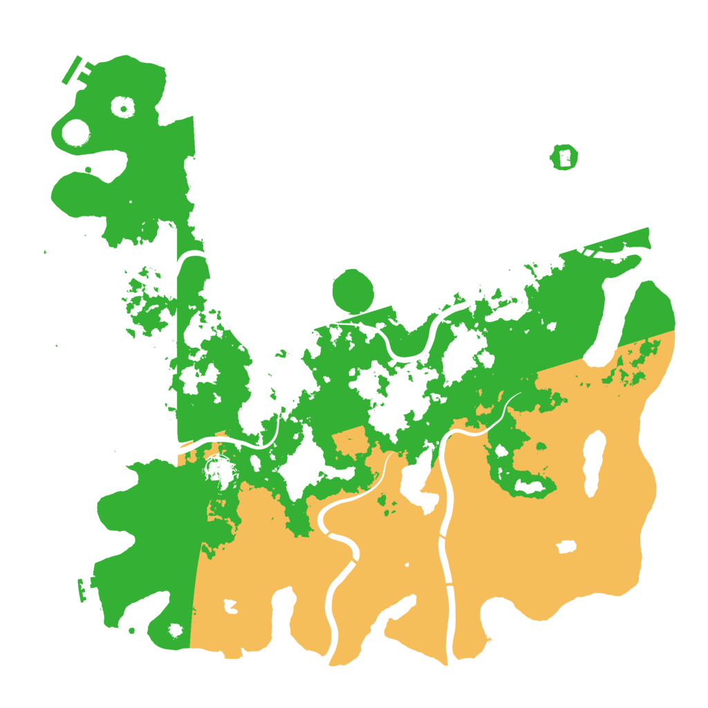 Biome Rust Map: Procedural Map, Size: 4600, Seed: 6774
