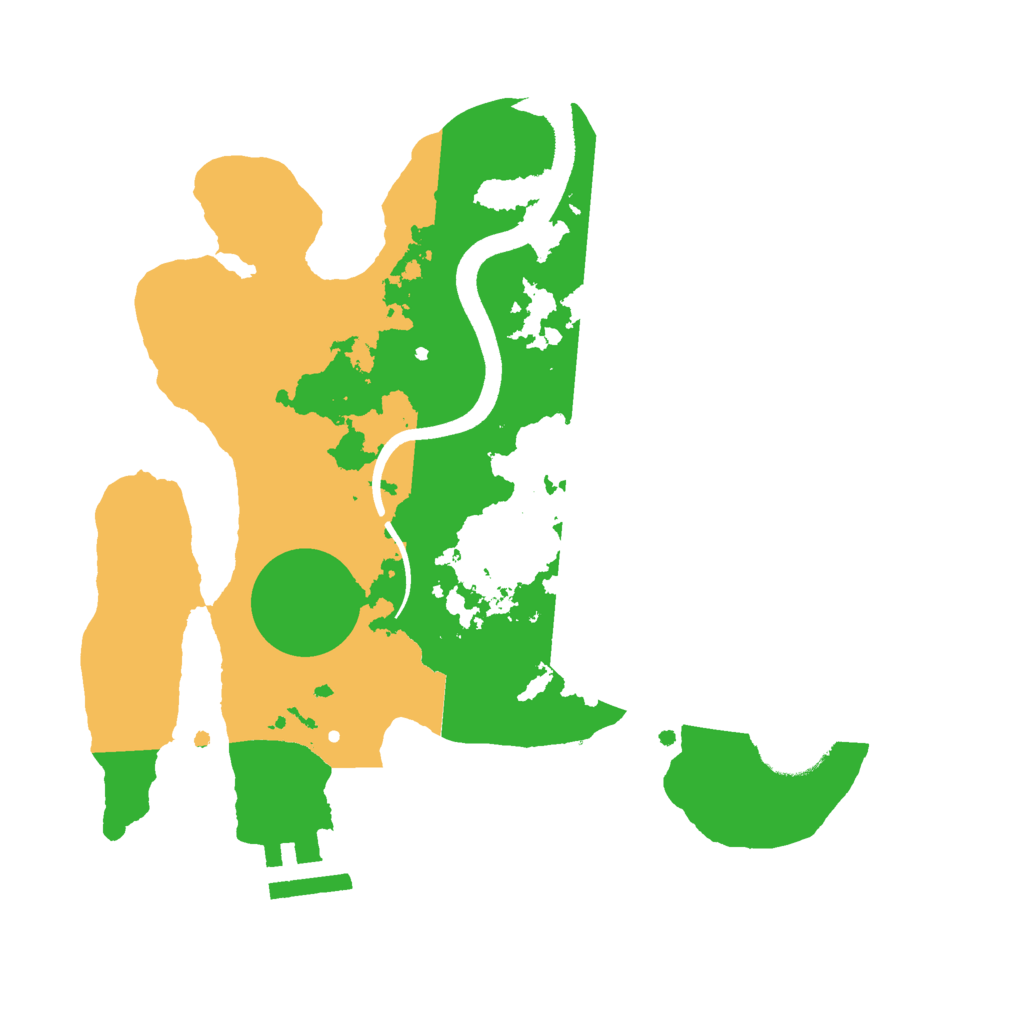 Biome Rust Map: Procedural Map, Size: 2500, Seed: 7654423