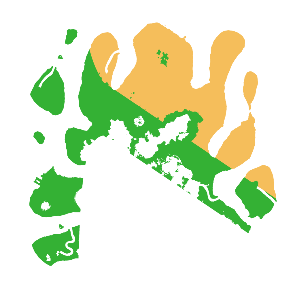 Biome Rust Map: Procedural Map, Size: 3000, Seed: 499381