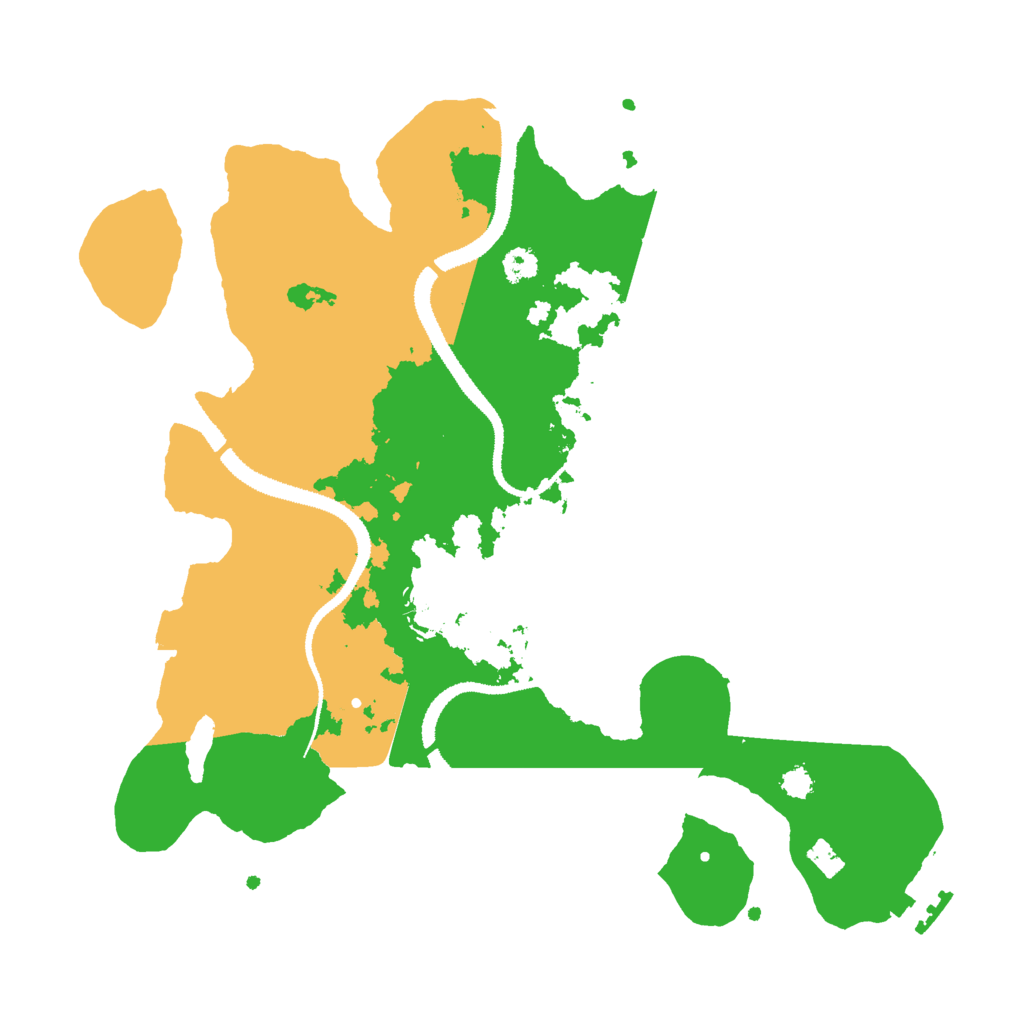 Biome Rust Map: Procedural Map, Size: 3000, Seed: 392957