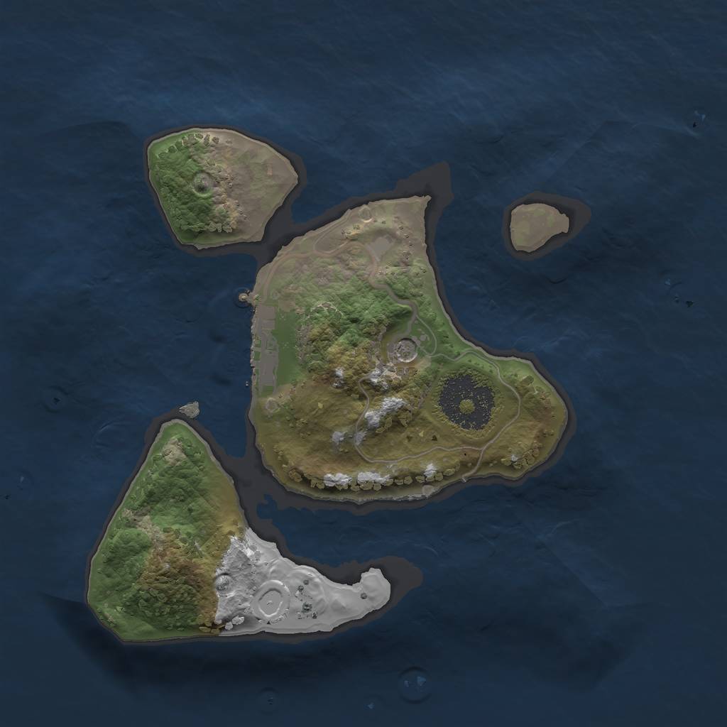 Rust Map: Procedural Map, Size: 2000, Seed: 22556, 7 Monuments