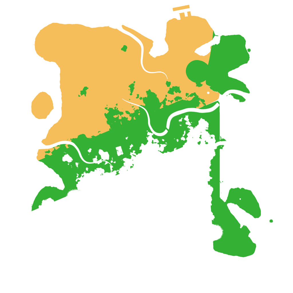 Biome Rust Map: Procedural Map, Size: 3500, Seed: 2057680796