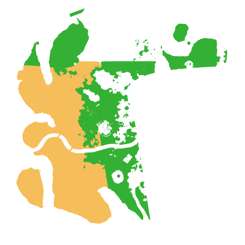 Biome Rust Map: Procedural Map, Size: 3000, Seed: 338272539