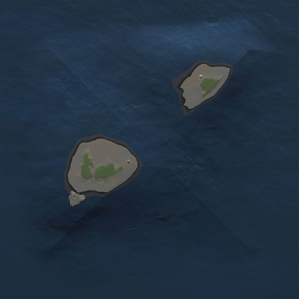 Rust Map: Procedural Map, Size: 1000, Seed: 111, 3 Monuments