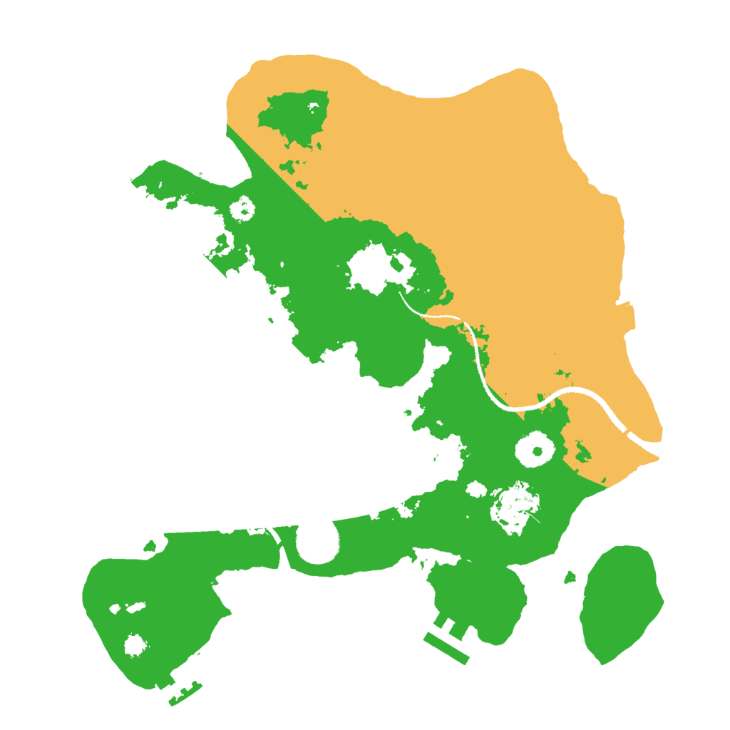 Biome Rust Map: Procedural Map, Size: 3000, Seed: 383052422