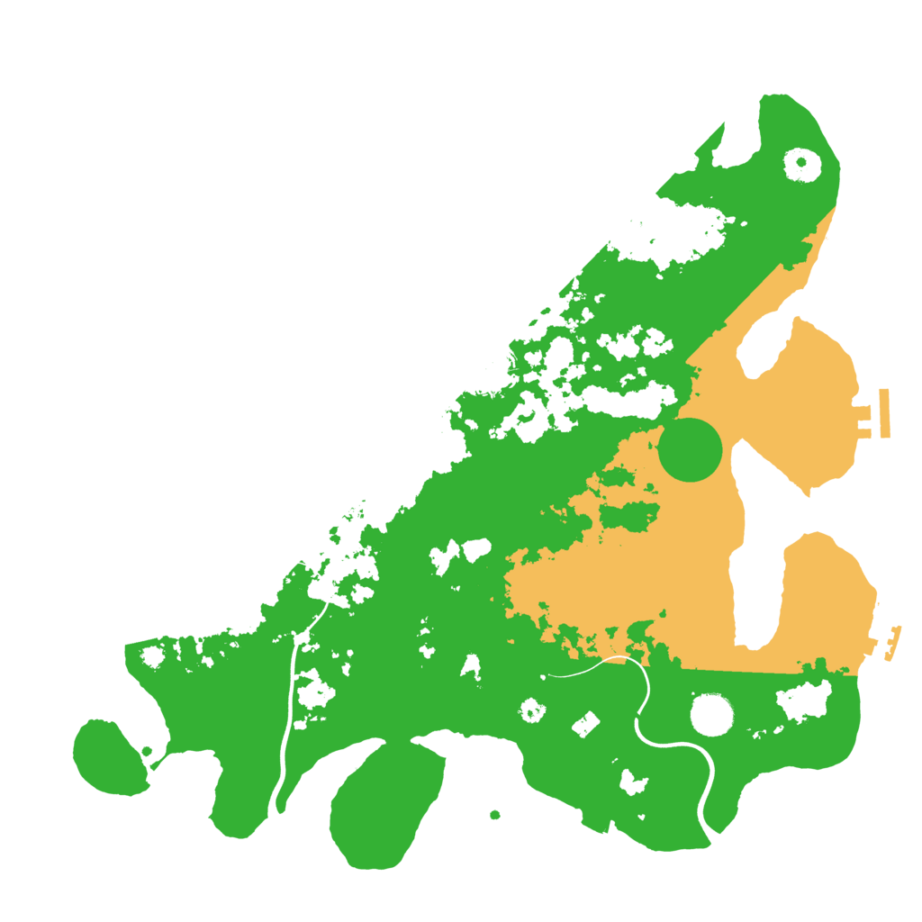 Biome Rust Map: Procedural Map, Size: 3800, Seed: 3946