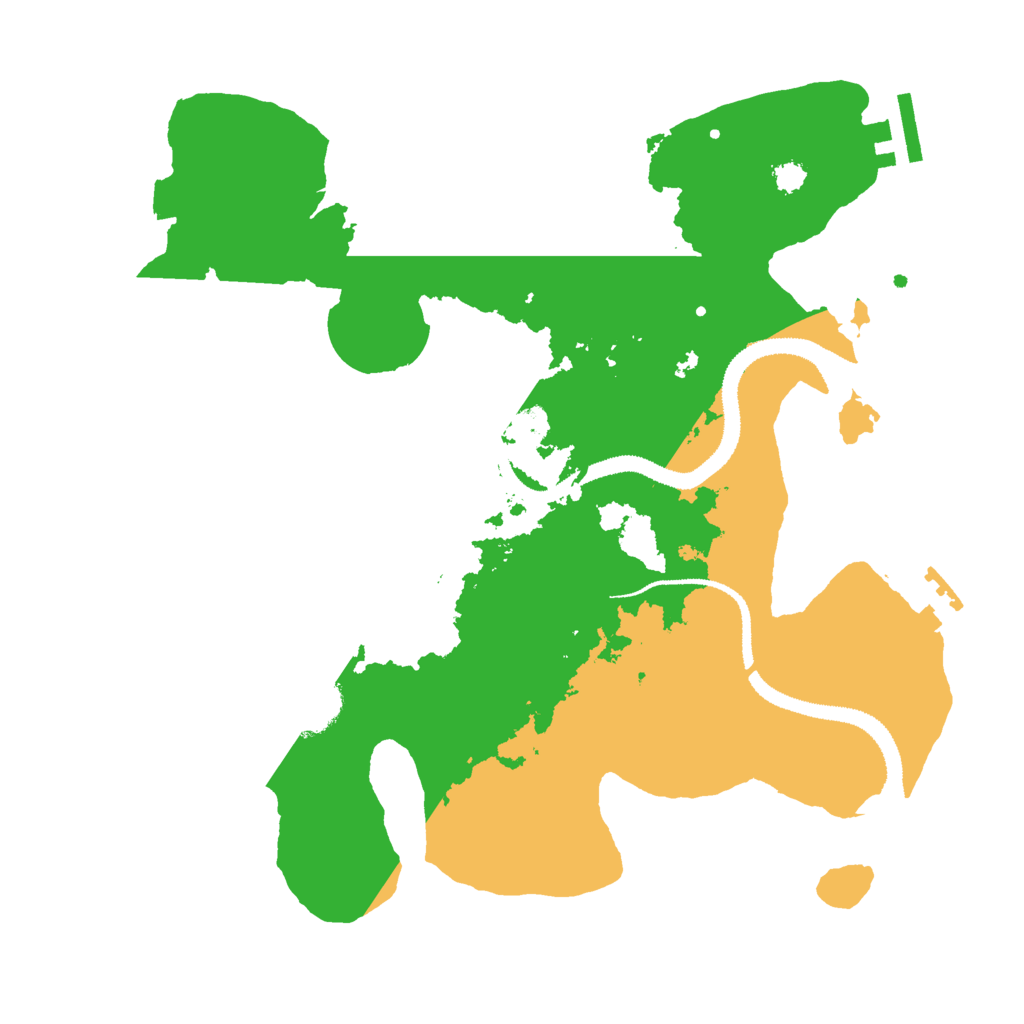 Biome Rust Map: Procedural Map, Size: 3000, Seed: 68463513